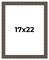 17x22 Modern Bamboo Picture Frame with UV-Resistant Acrylic & Acid Free Backing, Available in 5 Finishes - Gold, Silver, Brown, Black, and Natural